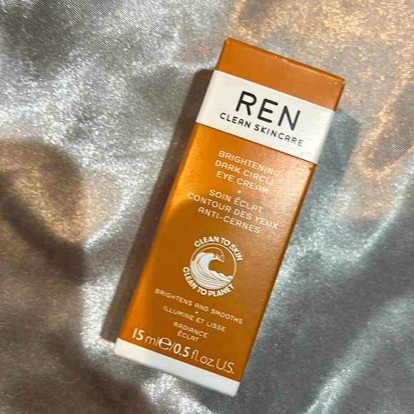 REN BRIGHTENING DARK EYE CIRCLE CREAM w elderberry, glycogen,& hyaluronic. VEGAN - Picture 1 of 6